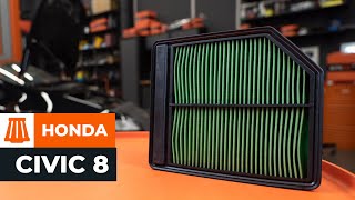 Cómo cambiar los filtro de aire en HONDA CIVIC 8 VÍDEO TUTORIAL DE AUTODOC [upl. by Weirick]