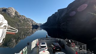 CAR FERRY LYSEFJORD hanggliding basejumping speedgliding [upl. by Abekam]