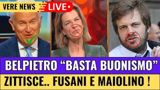 Belpietro ATTACCA la SINISTRA su IMMIGRAZIONE e CRIMINALITÀ città sempre più PERICOLOSE FUSANI MUTO [upl. by Golden]