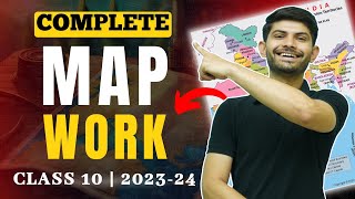 Complete Map Work for Class 10  Secure your 5 Marks in 1 hour  Class 10th SST 202425 [upl. by Rikki]