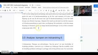 SSO SRP SRO  indholdsfortegnelse i Google Docs [upl. by Dinnie]