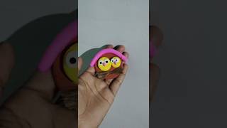 Clay art  lucky owl  owl made by clay  clay se owl kaise bnaye shorts youtubeshorts diy art [upl. by Tisman840]