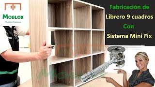 SISTEMA MINIFIX EN LA FABRICACIÓN DE UN LIBRERO [upl. by Eneja]