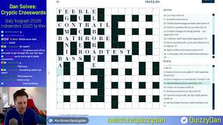 Dan Solves Telegraph crossword 29509 from 31102020 [upl. by Ygiaf]