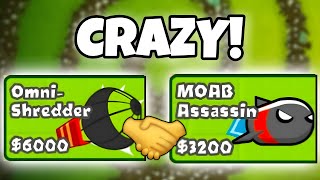 This Chipper Tower Combo is Actually CRAZY Bloons TD Battles [upl. by Pernell]