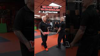 Best way to DEESCALATE a situation fma filipinomartialarts martialarts selfdefense [upl. by Auqined]