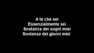 A te  Jovanotti Lyrics [upl. by Notsniw]