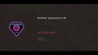 Another approach to AI  Jos Poortvliet [upl. by Ginelle150]