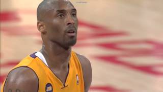 Kobe Bryant shots his last two free throws after probable torn achilles tendon vs Warriors [upl. by Lizbeth]