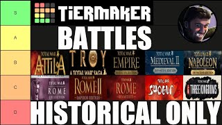 Historical Total Wars Battles Tier List [upl. by Layne761]