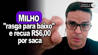 Milho quotrasga para baixoquot e recua R600 por saca e pode continuar pressionado informa Bellinelo [upl. by Sheena419]