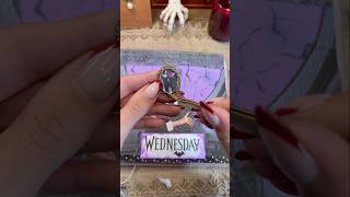 Wednesday Scrapbook 💜 wednesday netflix asmr scrapbook fyp [upl. by Kristos]