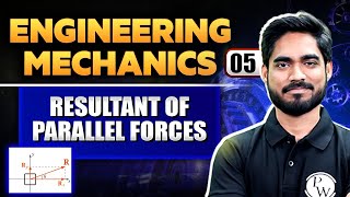 Engineering Mechanics 05  Resultant of Parallel Forces Engineering Mechanics  Semester Exam [upl. by Draner]