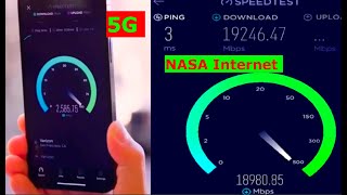 NASA vs 5G  Internet Speed Test [upl. by Atnuahc792]