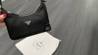 Prada Re Edition 2005 Nylon bag review [upl. by Valene708]