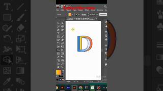 3d design in illustrator tutorial art adobeilustrator design logo desi illustration shorts [upl. by Hedva620]