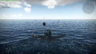 Appontage dun F4U quotCorsairquot sur quotWar Thunderquot [upl. by Aehsan415]