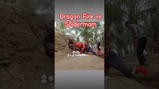 Spiderman facing Fire 🔥 HORRIBLE Dragons mikehausla shortvideo spiderman dragon [upl. by Reynard]