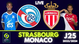 🔴 Strasbourg  Monaco  🎥 Live Match   rcsa asm  J25  Ligue 1 RCSAASM [upl. by Haianeb]