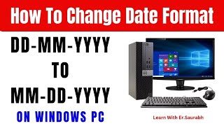 How to Change Date Format in Windows 10  ddmmyyyy Format  How to Change Time Windows 11 [upl. by Nivlad]