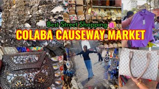 Colaba Causeway ShoppingBest Street Shopping In ColabaMumbaiColaba Causeway Market [upl. by Ahsinik]