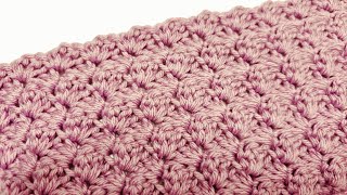 Crochet Easy Stitch For Blankets Scarfs and More  Crochet Blanket Stitch [upl. by Llered]