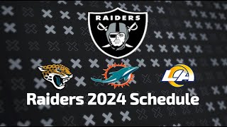 Raiders 20242025 Schedule Release All Opponents for NEXT SEASON [upl. by Laersi606]