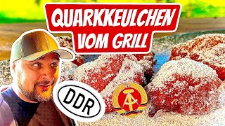 QUARKKEULCHEN wie vom WEIHNACHTSMARKT  DDR Rezept vom GRILL  Klaus grillt [upl. by Dulcie603]