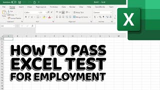 How to Pass Excel Assessment Test For Job Applications  Step by Step Tutorial with XLSX work files [upl. by Rot690]