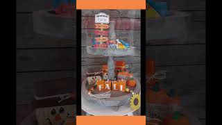 Diy Tiered Tray Fall Decor [upl. by Enilrad]