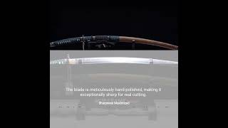 MURASAME Tachi Katana Sword Damascus Folded Steel Very Sharp Handmade samurai katana japan [upl. by Anieral]