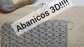 Punto abanicos en relieve 3DBorisla🧶 [upl. by Aber606]