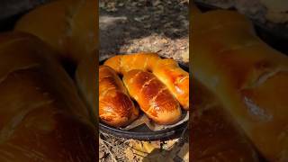 ASMR Cooking Sausage Patties in Nature 🌲  Sizzling Sounds amp Outdoor Relaxation [upl. by Alemrac]