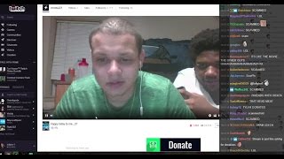 TYLER1 donates 1000 to his brother on twitch VOD 21 FEB 2017 [upl. by Elbertina361]