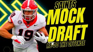 Saints 2024 MOCK DRAFT  Fixing The Offense [upl. by Britton585]