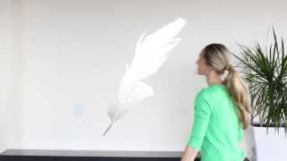 Wall Decal Installation  Hinge Method [upl. by Blanka379]