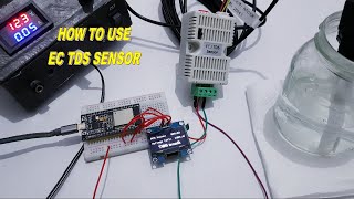 how to calibrate EC TDS sensor  EC TDS sensor using ESP32 and arduino [upl. by Eiramassenav]