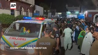 Victims arrive in hospital after ambush on police in Pakistan kills 12 [upl. by Hyatt243]