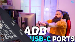 HOW TO ADD USBC PORTS TO YOUR COMPUTER [upl. by Renner]