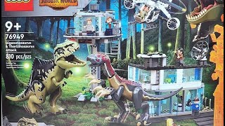 LEGO Jurassic World Dominion 76949 Giganatosaurus amp Therizinosaurus Attack Clear Images  Traskilo [upl. by Milka]