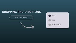 Dropping Radio Buttons from Websites  This Changes Everything  HTML CSS AND JAVASCRIPT Project [upl. by Errised]