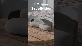 1 Face vs 1 million faces 🔥✨ trending clothsimulation blender3d [upl. by Efi146]