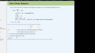 1st Order Kinetics Charts [upl. by Sapphira]