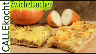 Zwiebelkuchen selber machen Rezept einfach amp lecker vom Blech [upl. by Otirecul905]