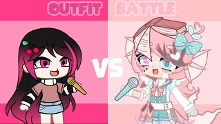 Outfit battle w derpyischaos  iCherry  Gacha Club   read desc [upl. by Paige]