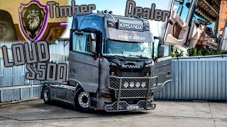 WALKAROUND amp SOUND Scania S500 Timber Dealer  Krisanda Transport [upl. by Enytnoel386]