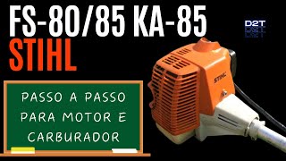 Roçadeira STIHL FS8085 perdendo força Passo a passo para Motor e Carburador [upl. by Arlena235]