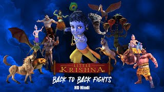 Little Krishna Back to Back Fights with Demons [upl. by Nivrehs]