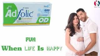 adfolic od 600 mcg uses in urdu  quatrefolic tablet uses  folic acid tablet uses  pregnancy [upl. by Adnaral105]