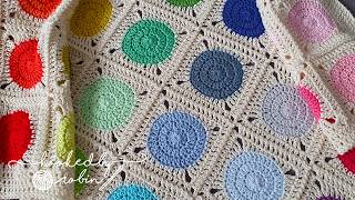 How to Crochet a Polka Dot Square ❤️ [upl. by Rider607]